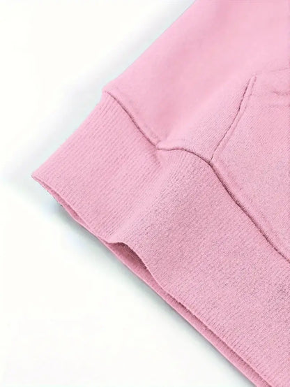 Plus-Size-Hoodie für Damen  lässige Langarmjacke für Herbst/Winter, maschinenwaschbar